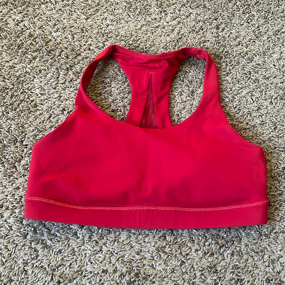 Lululemon Red Sports Bra 8